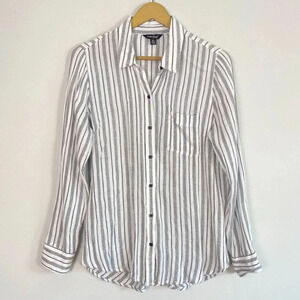 Lucky Brand Striped Button Down Top
